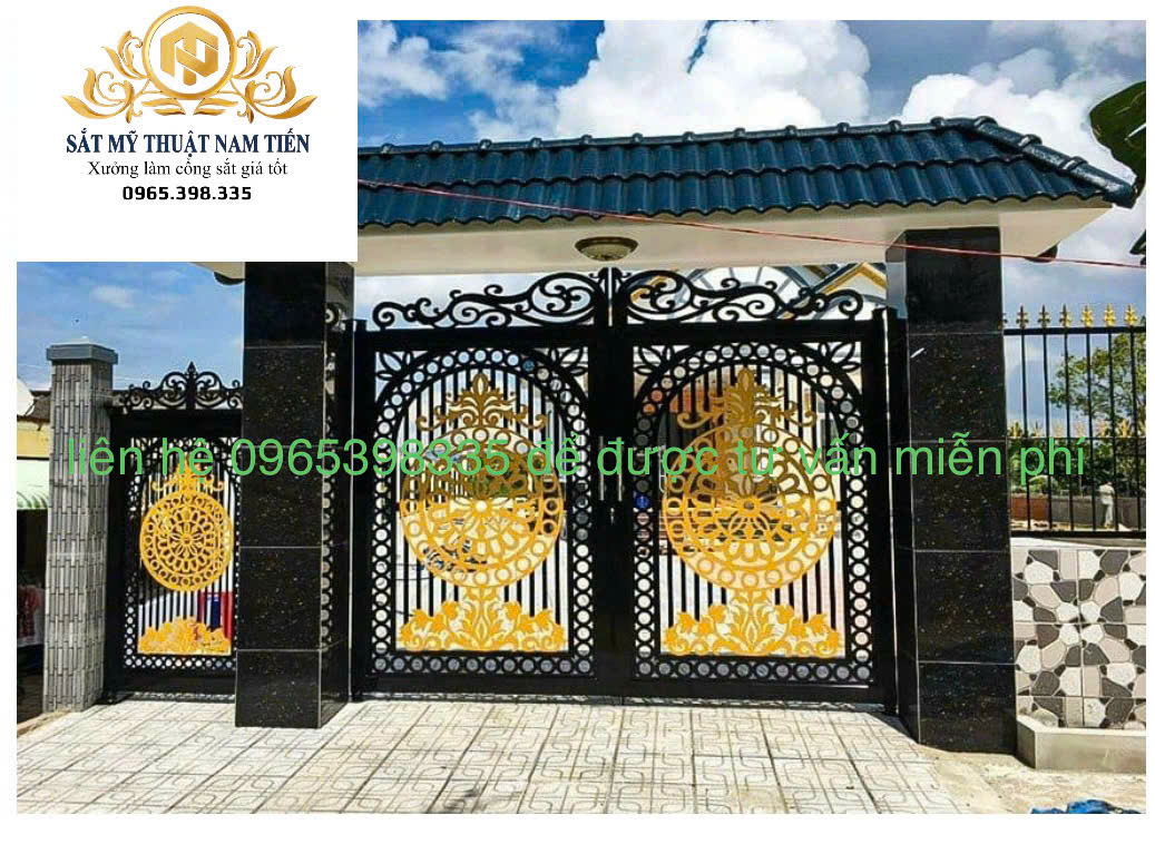 Cửa Sắt CNC 2 Cánh Đẹp 2026 | Mẫu Hiện Đại, Bền Đẹp